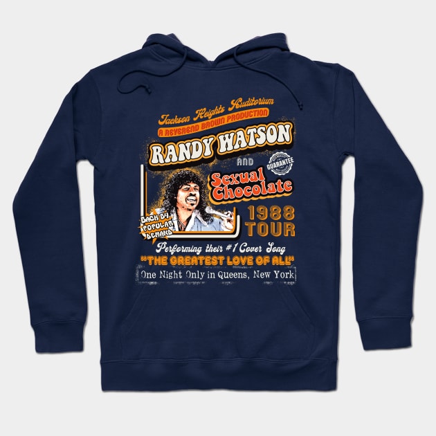 Randy Watson Sexual Chocolate Concert Poster Hoodie by Alema Art
